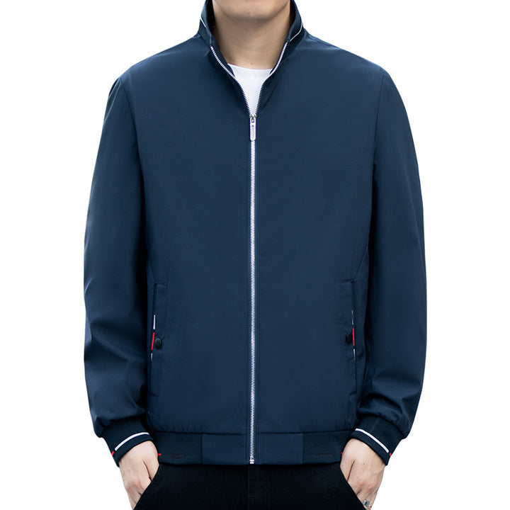 Men's sporty transitional jacket with high-quality stand-up collar Mune Fashion