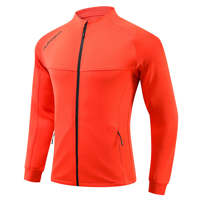 Men's fitted breathable running jacket with full zip and zippered pockets Mune Fashion