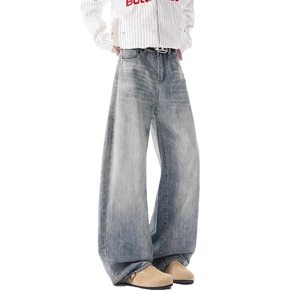 Women Wide-Cut Jeans in Vintage Style Mune Fashion