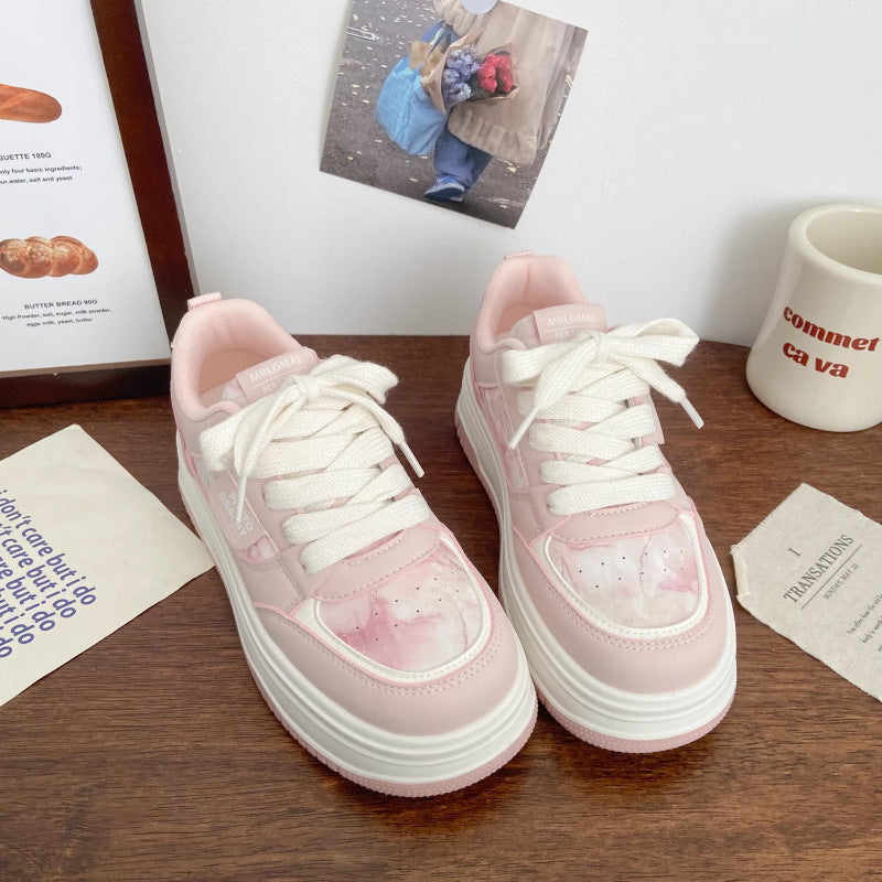 Women's Trendy Platform Sneakers with Comfortable Cushioning and Fashionable Silhouette Mune Fashion