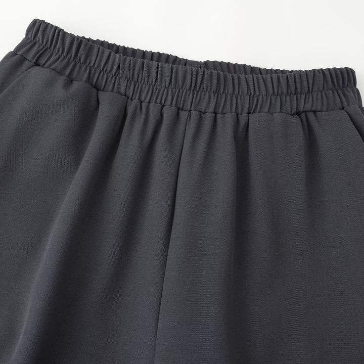 Women's Loose High-Waist Jogging Pants with Elastic Waistband, Side Pockets and Gathered Leg Openings Mune Fashion