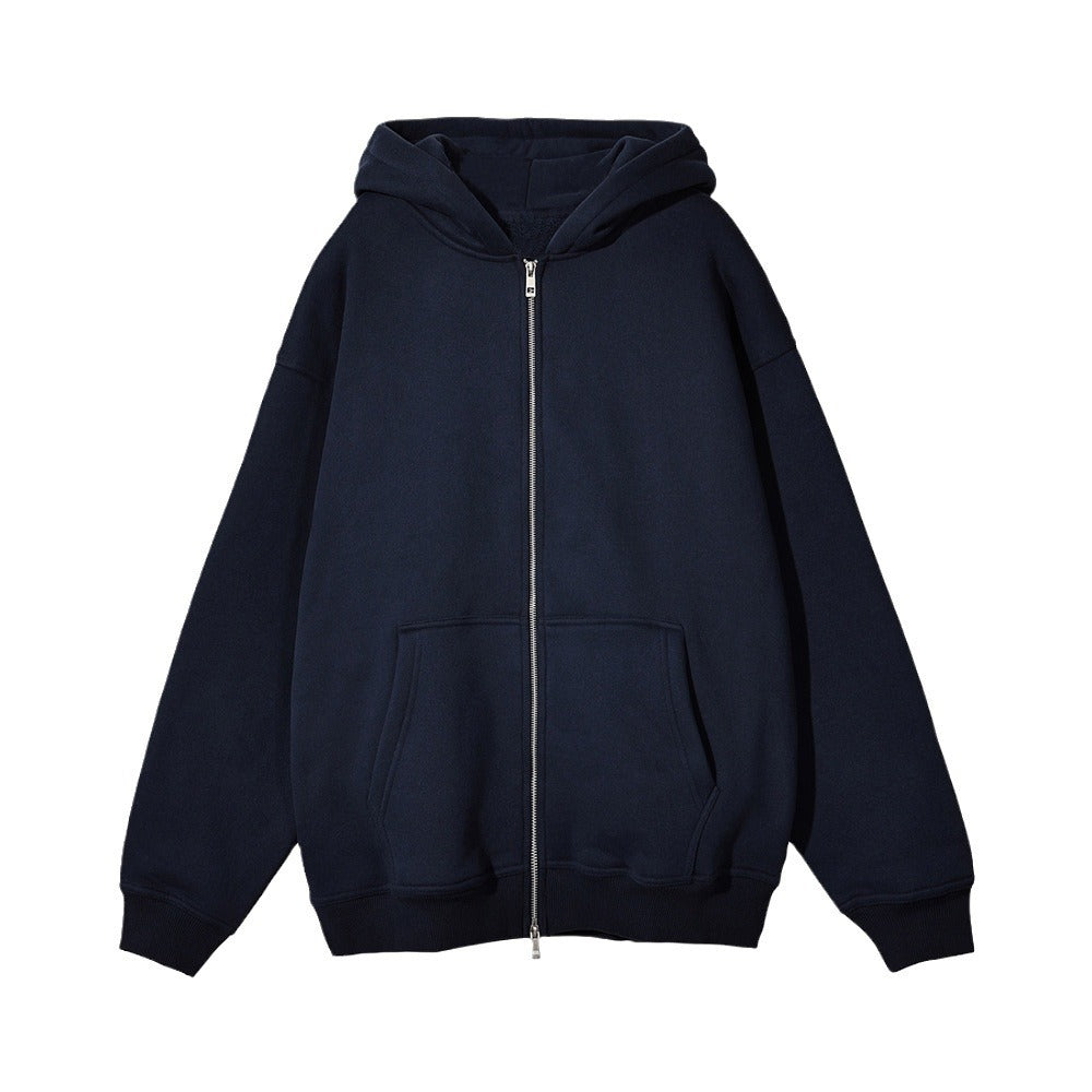 Unisex casual hoodie jacket with sturdy metal zipper double-layered hood and deep kangaroo pockets Mune Fashion