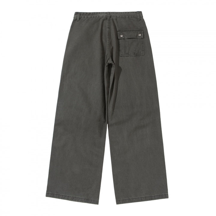 Women's Wide Utility Pants made of durable canvas with reinforced knee panels Mune Fashion