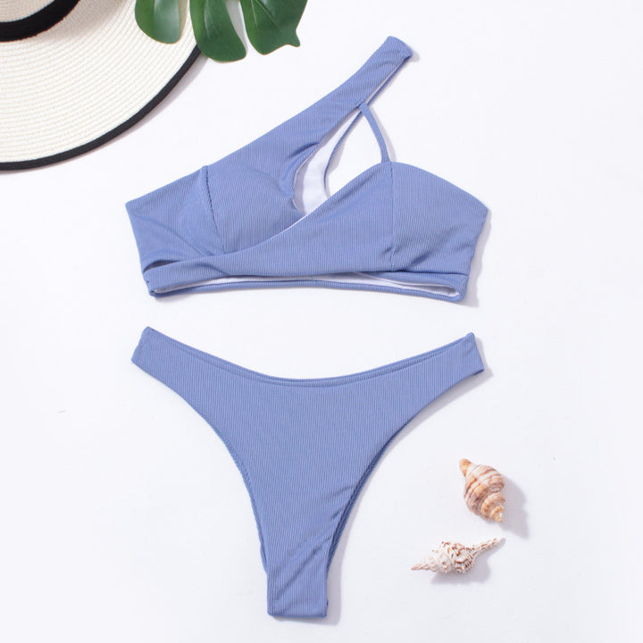 Women's triangle bikini with asymmetrical top and stylish design Mune Fashion