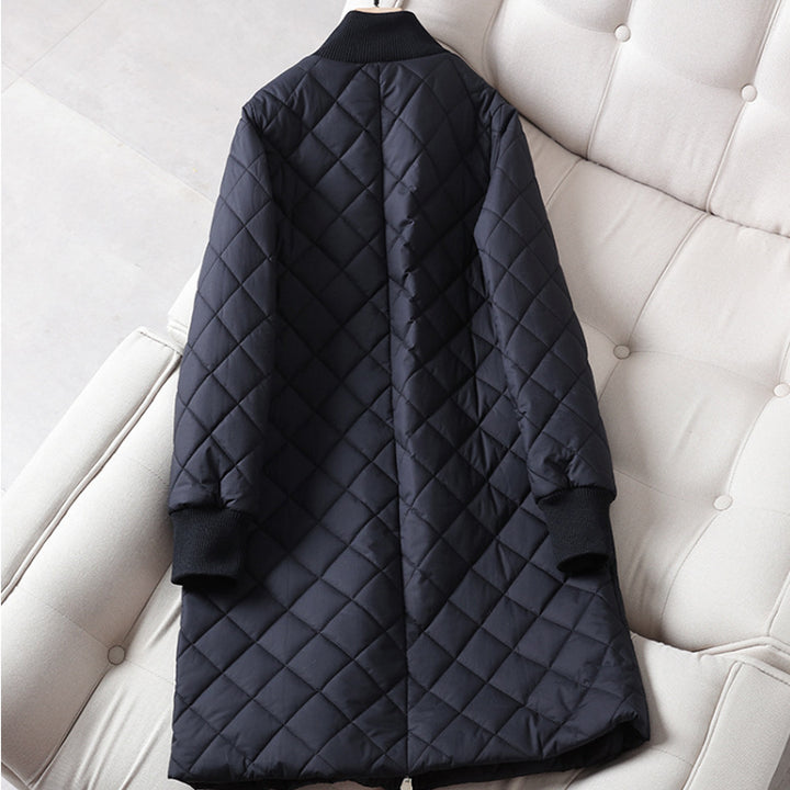 Women's Fashion Quilted Long Coat Mune Fashion