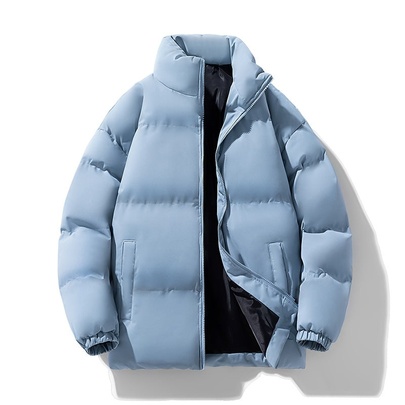 Men's Padded Quilted Jacket with High Stand-Up Collar and Windproof Thermal Insulation Mune Fashion