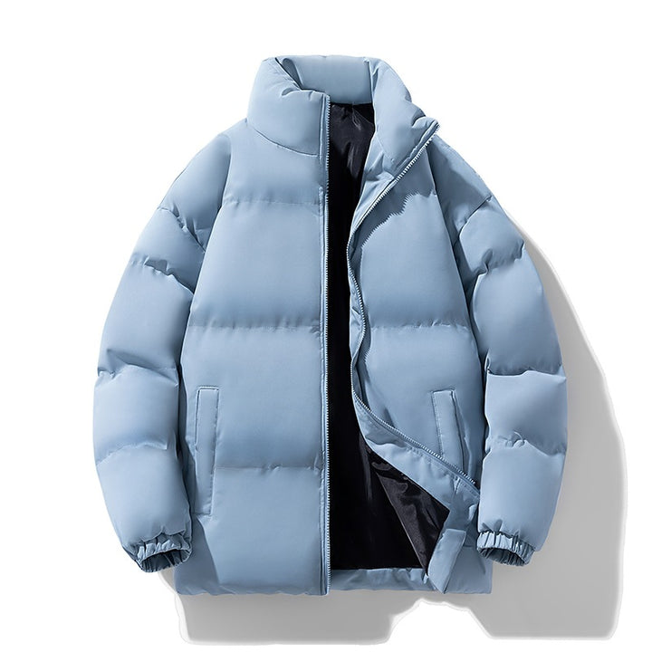 Men's Padded Quilted Jacket with High Stand-Up Collar and Windproof Thermal Insulation Mune Fashion