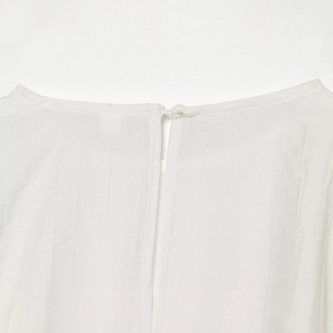Women's oversized blouse with balloon sleeves, round neckline and soft viscose quality Mune Fashion