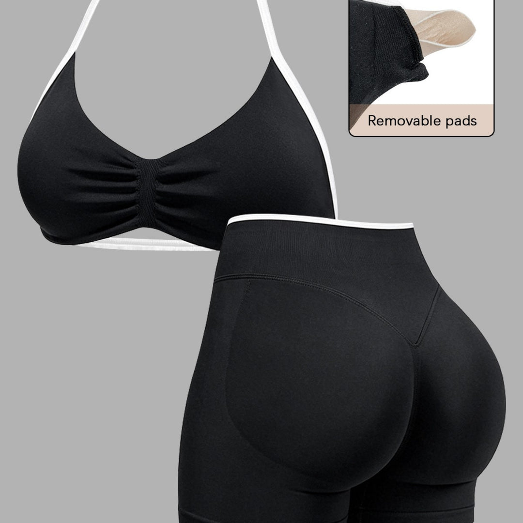 Women's Sporty Crop Top and Shorts Set Mune Fashion
