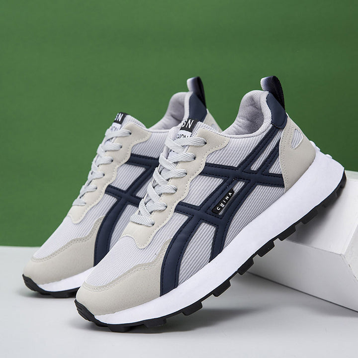 Unisex retro-inspired lightweight running shoes with breathable mesh and contoured sole Mune Fashion
