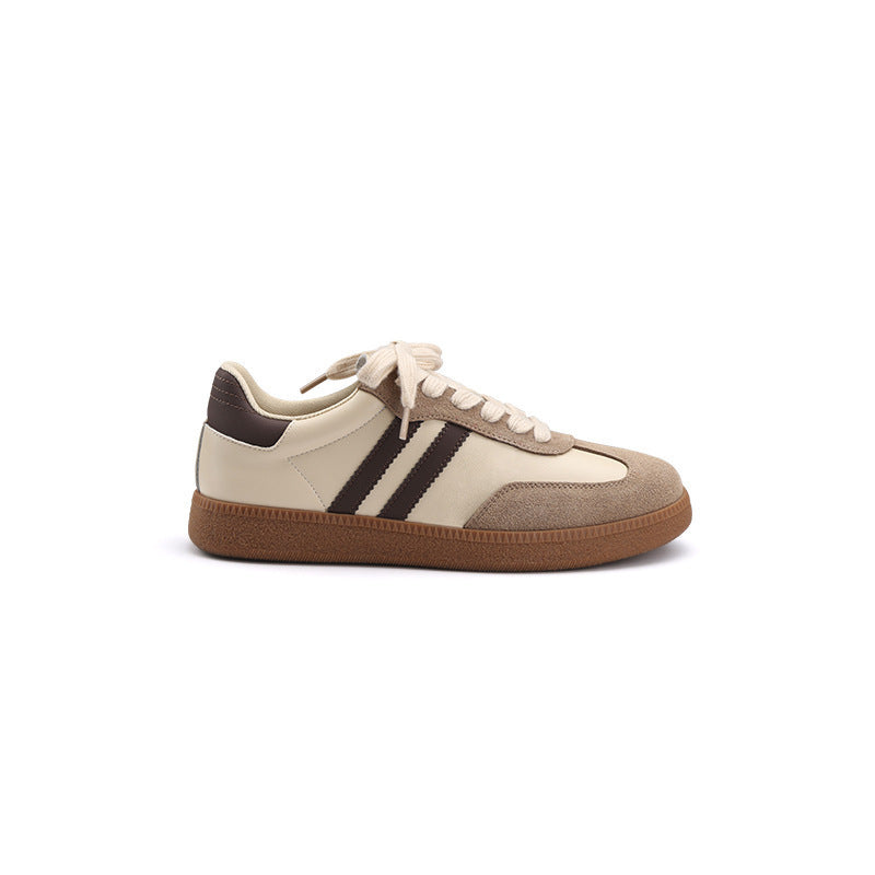Women's sneakers in sporty retro design with fine suede and durable sole Mune Fashion