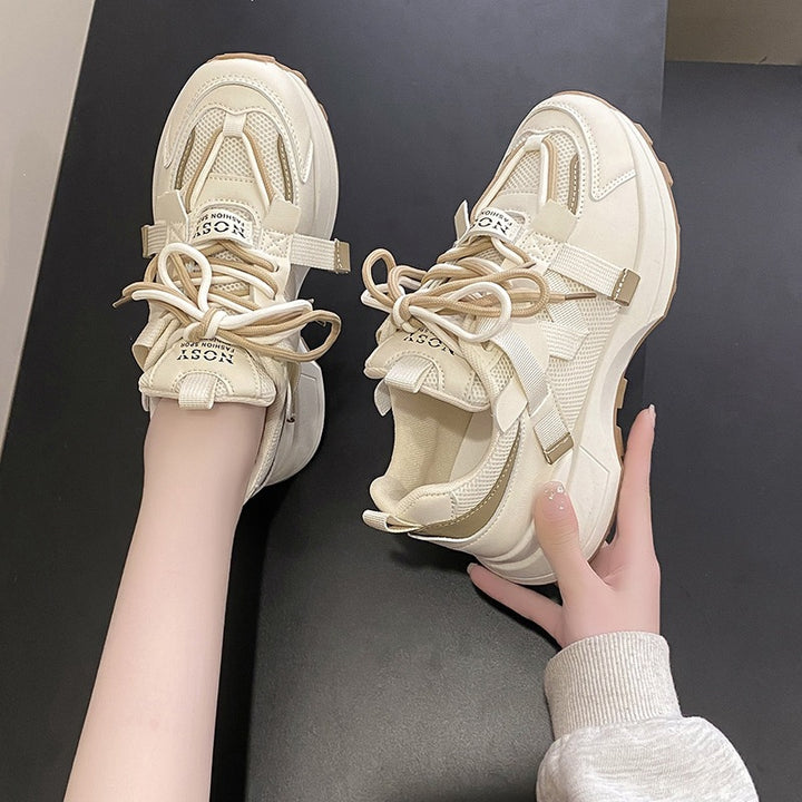 Women Chunky Plateau Sneaker with breathable mesh and mounted straps Mune Fashion