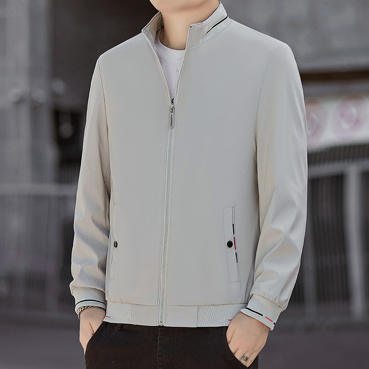 Men's sporty transitional jacket with high-quality stand-up collar Mune Fashion