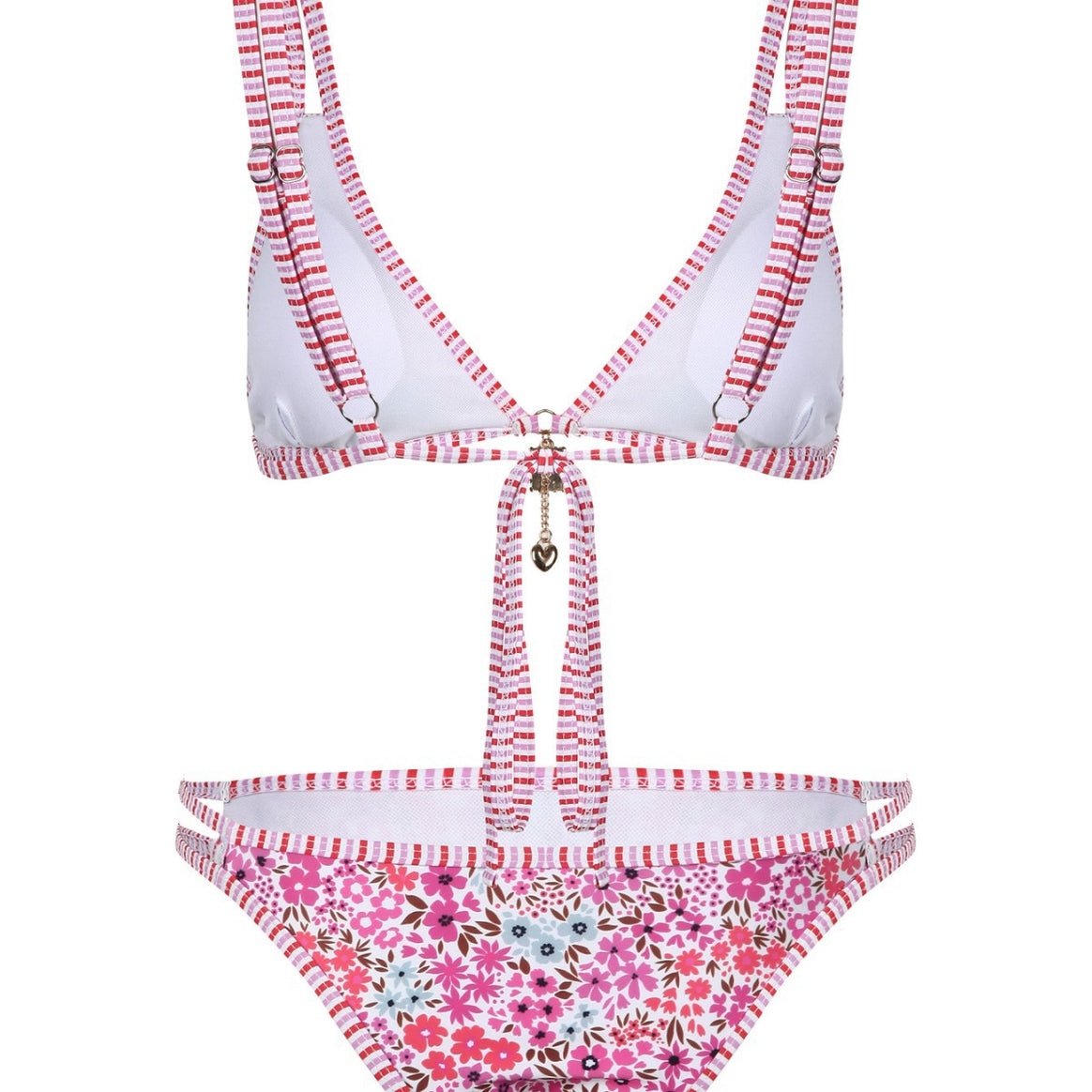 Women's bikini set with floral pattern and adjustable straps Mune Fashion