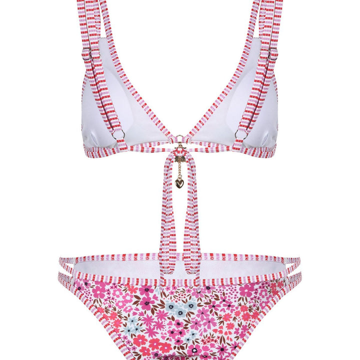 Women's bikini set with floral pattern and adjustable straps Mune Fashion