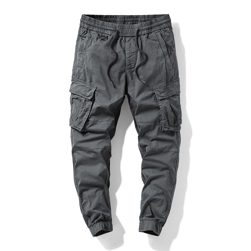 Men's utility jogger pants with sculpted knee panels, reinforced cargo pockets, and elastic comfort waistband Drune