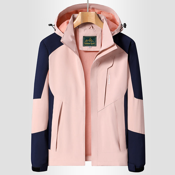 Women's Hooded Softshell Jacket wind and water repellent breathable Mune Fashion
