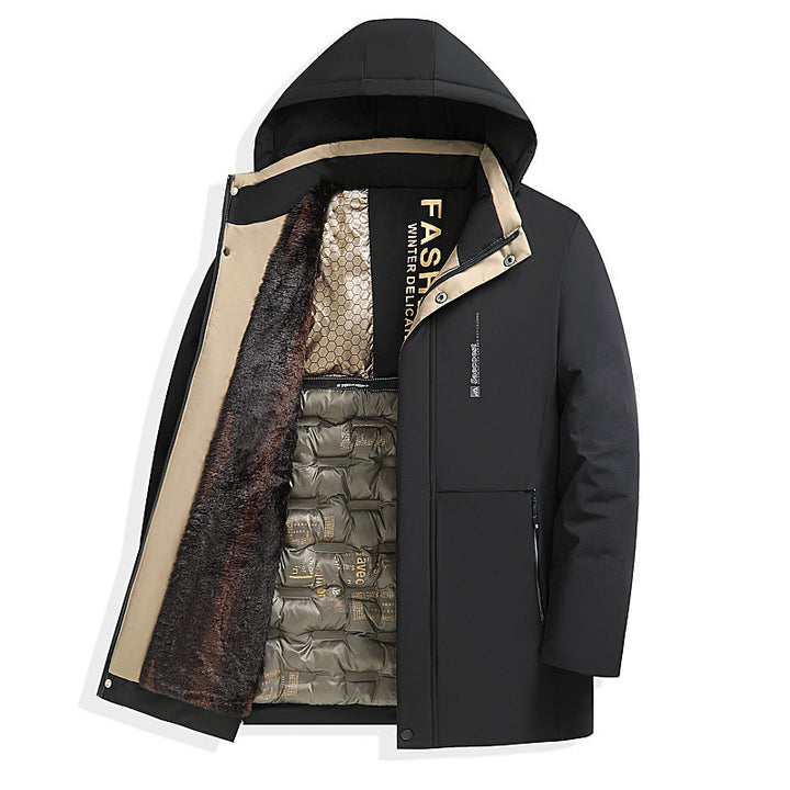 Men's warm padded jacket with hood Mune Fashion