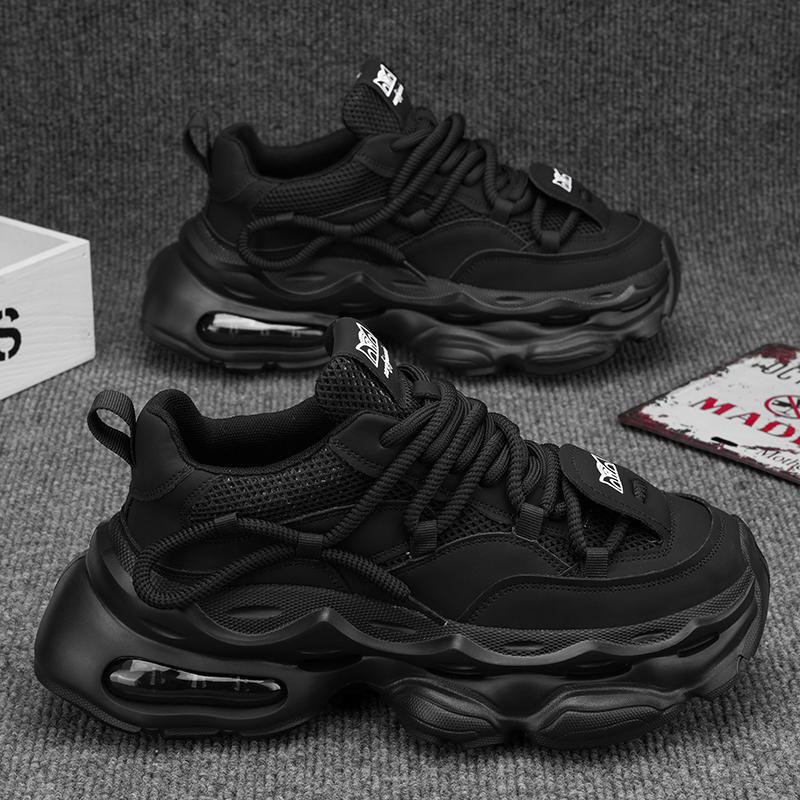 Unisex Voluminous Chunky Sneakers with Visible Air Chamber and Curved Profile Sole Mune Fashion