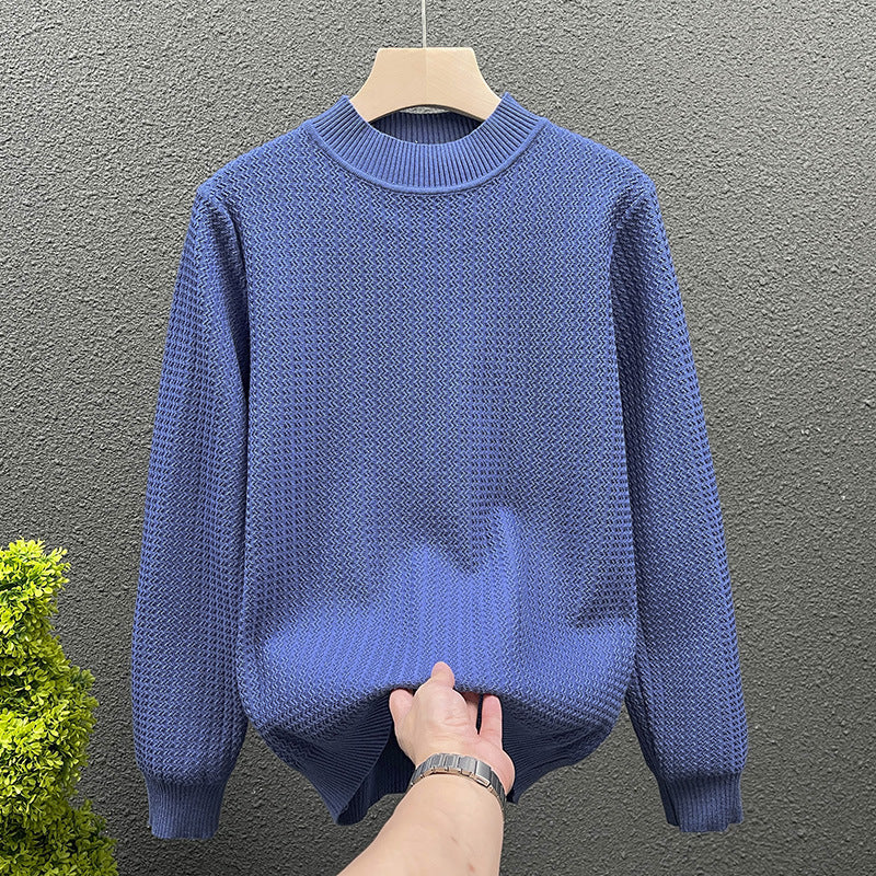Women Structured Turtleneck Sweater made of fine Waffle Knit Mune Fashion