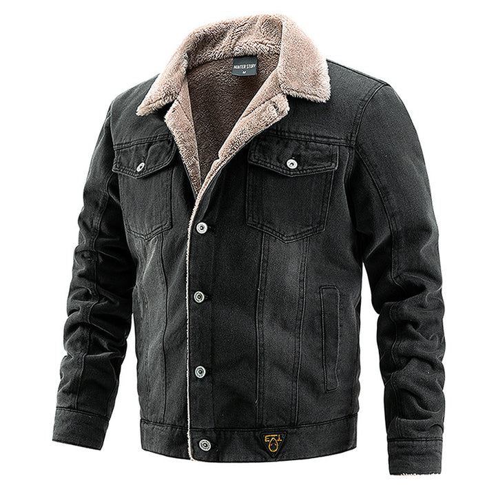 Men's Denim Jacket with Cozy Lining Mune Fashion