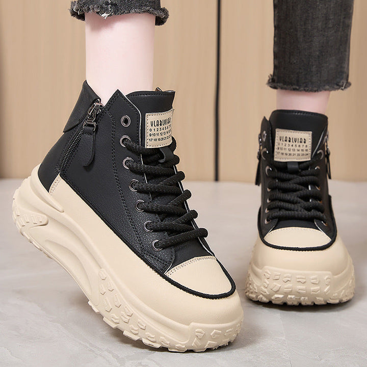 Women High-Top Sneakers with water-repellent surface and non-slip sole Mune Fashion
