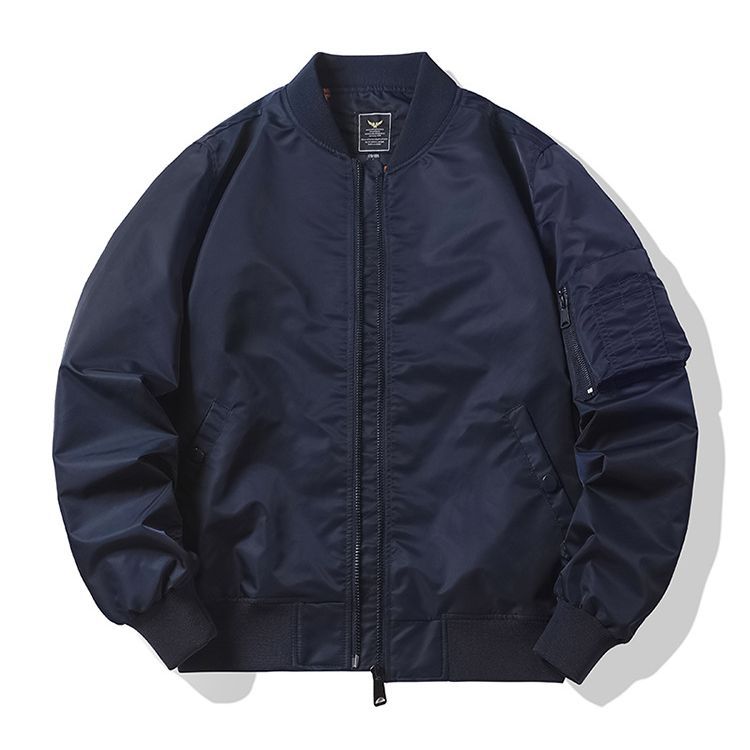 Men's  low-profile utility bomber jacket with two-way concealed zip and sleeve tool pocket Mune Fashion