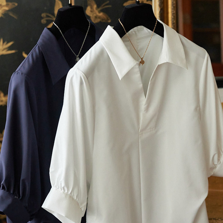 Ladies Elegant Blouse with Plus Sizes and Wide Sleeves Mune Fashion