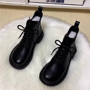 Women Fashionable Chunky Boots Mune Fashion