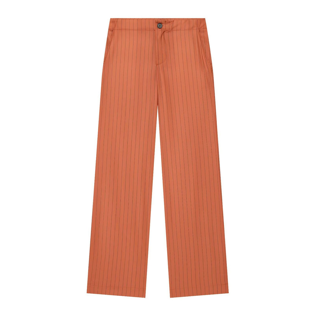 Women’s wide pinstripe pants with high waist and straight leg Mune Fashion
