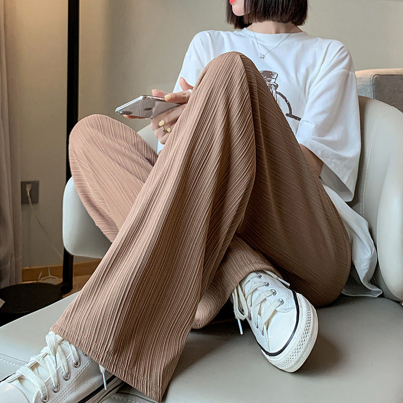 Women Pleated Wide Pants Mune Fashion
