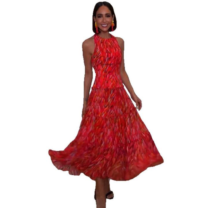 Women's Two-Piece Midi Dress Set with Fitted Midi Dress and Short Bolero with Emphasized Shoulder Mune Fashion