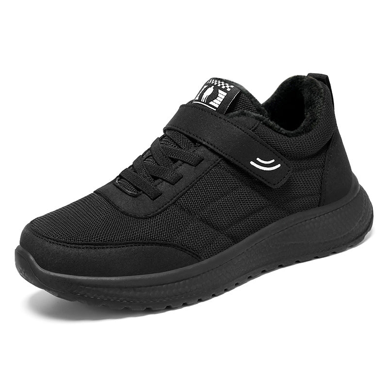 Women’s non-fleece comfort walking sneaker with low shaft, Velcro closure, and shock-absorbing EVA cushioning Mune Fashion
