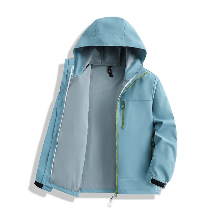 Men's Minimalist Hooded Softshell Jacket with Breathable Mesh Lining & Concealed Zipper Mune Fashion