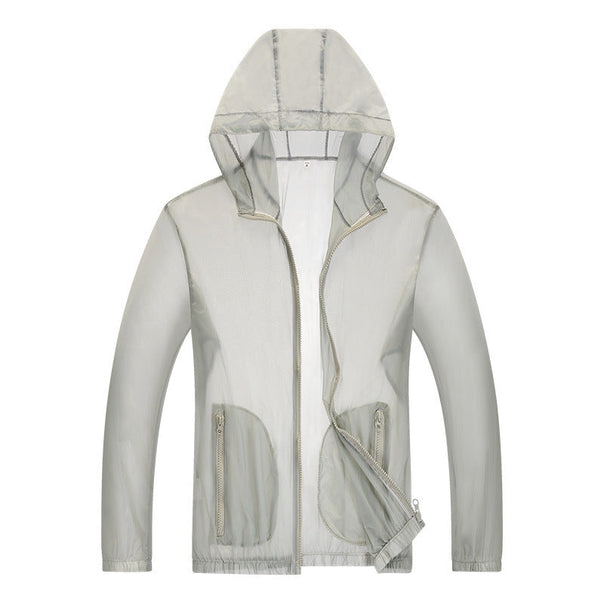 Men's ultralight rain jacket with adjustable hood area and reflective elements Mune Fashion