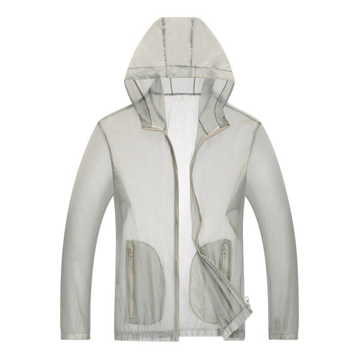 Men's ultralight rain jacket with adjustable hood area and reflective elements Mune Fashion