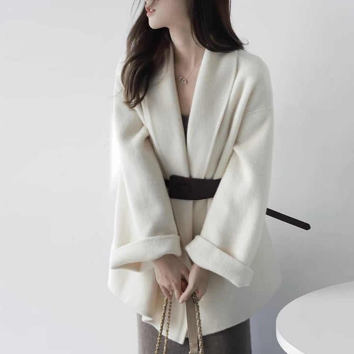Women Stylish and Elegant Wrap Jacket Mune Fashion