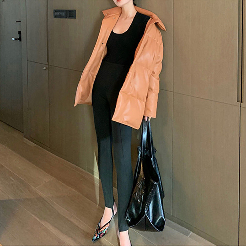 Women's Fashion Quilted Jacket with High Collar Mune Fashion 1789269028
