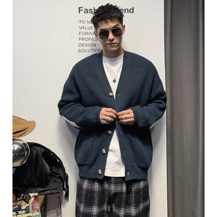 Men's Modern Cardigan with Button Placket Mune Fashion