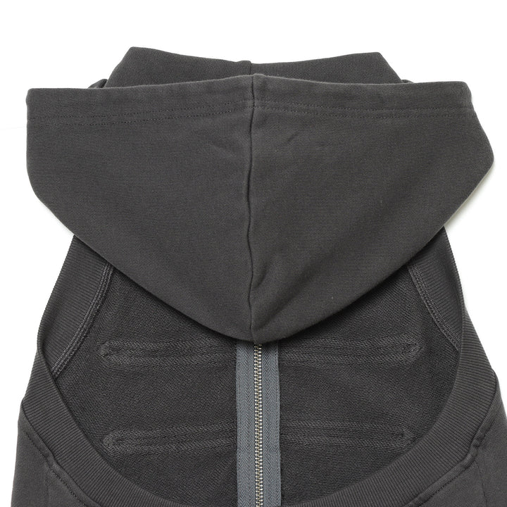 Women’s Sleeveless Hooded Vest with Decorative Button Plackets and Two-Way Zipper Mune Fashion