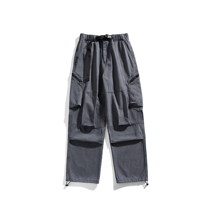 Herren Cargo-Hose mit elastischem Bund, multifunktionalen Taschen und verstellbarem Saum Mune Fashion