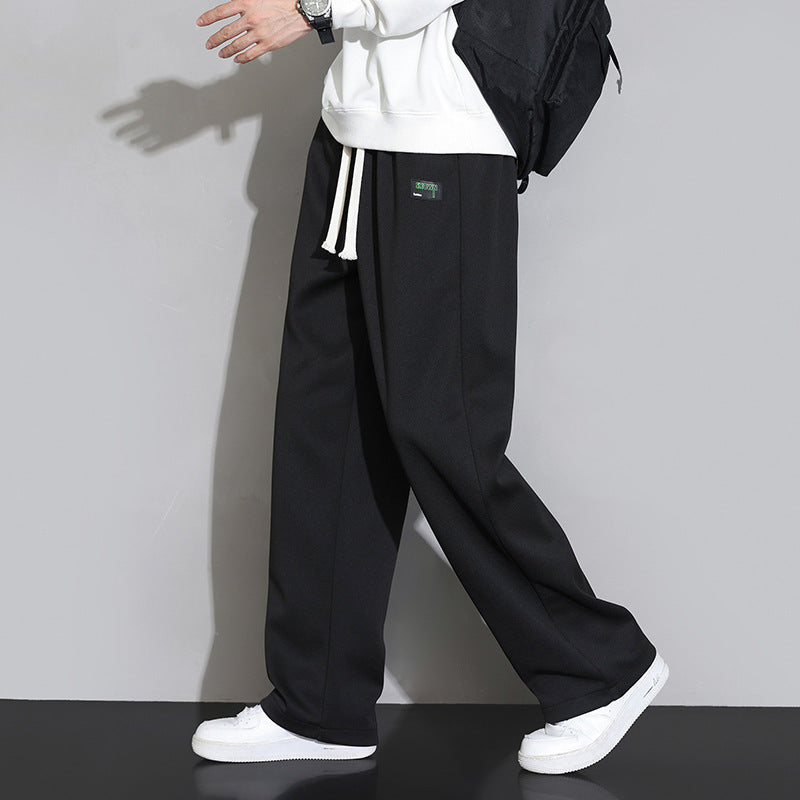 Men's Comfortable Training Pants with Contrasting Stripes