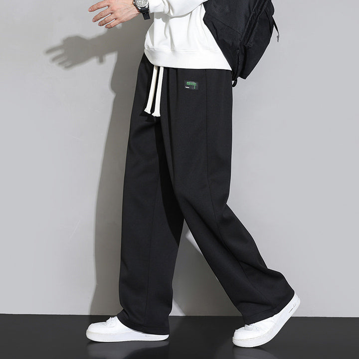 Men's Comfortable Training Pants with Contrasting Stripes