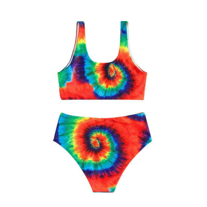 Women's bikini set with vibrant spiral pattern Mune Fashion
