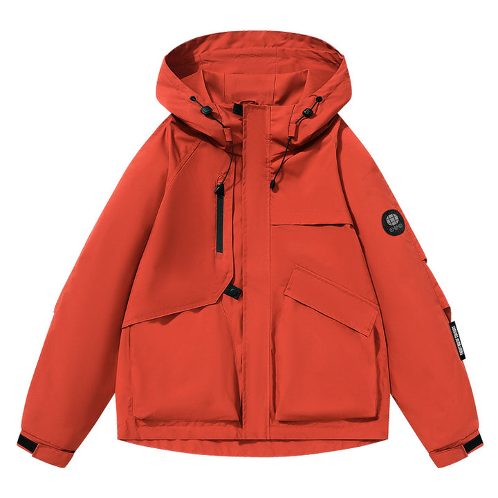 Women's Utility Softshell Jacket with Hood, Water-Repellent Membrane and Multifunction Pockets Mune Fashion