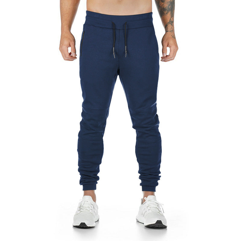 Men's narrow cut sport jogging pants with ergonomic knee inserts, comfort waistband, and drawstring Mune Fashion