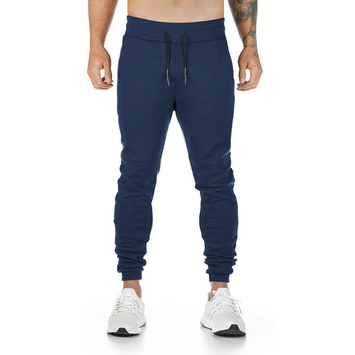 Men's narrow cut sport jogging pants with ergonomic knee inserts, comfort waistband, and drawstring Mune Fashion