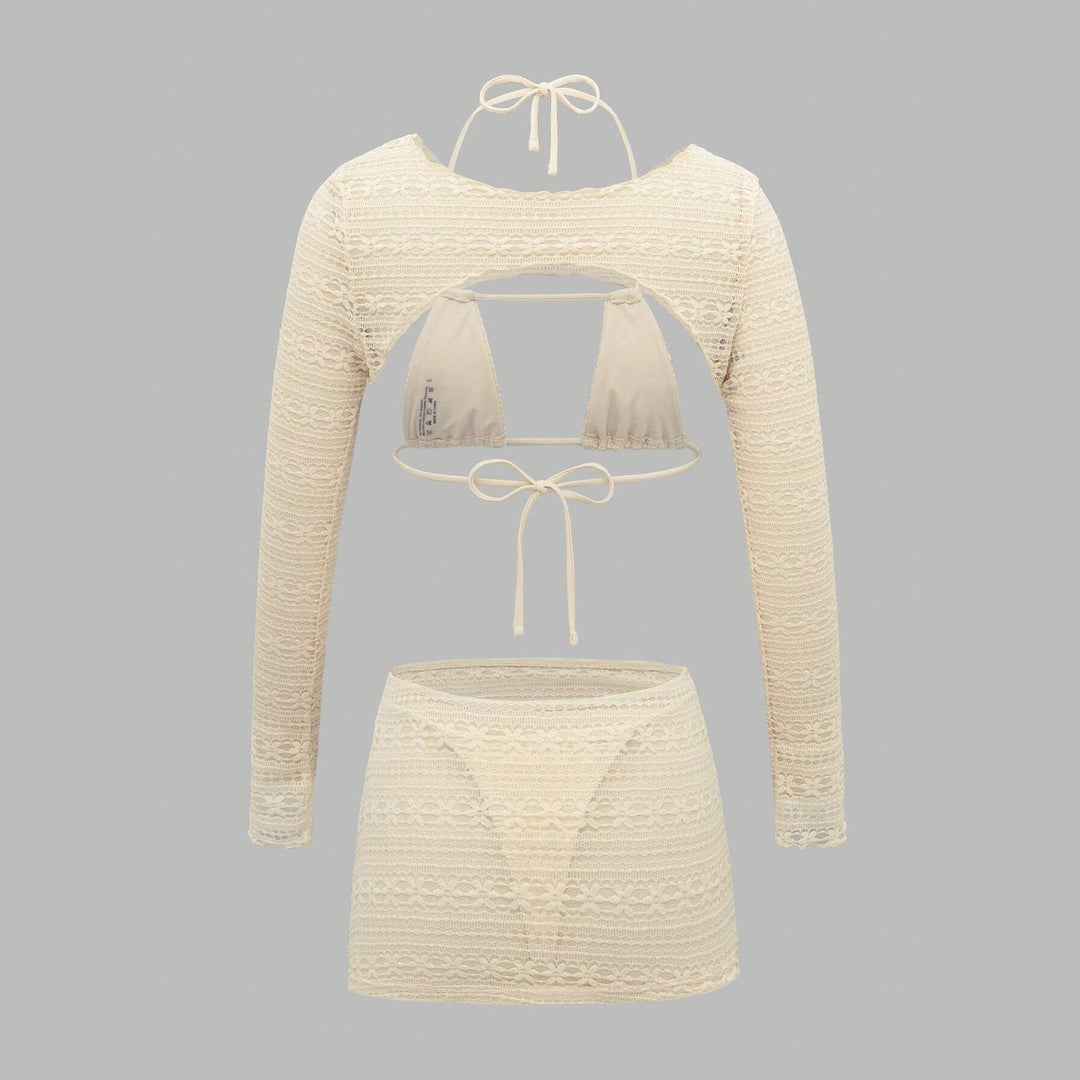 Women's set of cropped top and mini skirt Mune Fashion