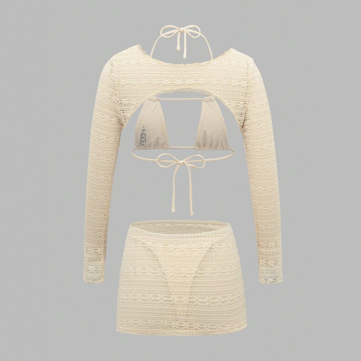 Women's set of cropped top and mini skirt Mune Fashion