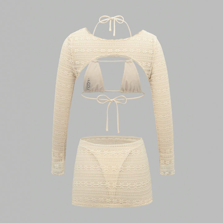 Women's set of cropped top and mini skirt Mune Fashion